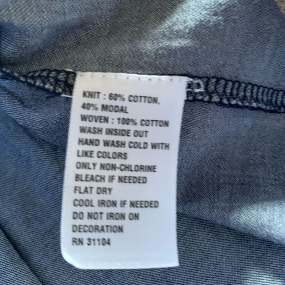 Crow & Ivy Green Blue Striped Blouse - Picture 6 of 9